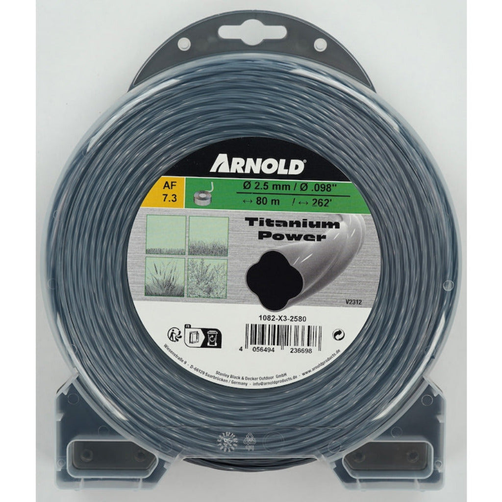 ARNOLD Trimmerfaden Titanium Power Helicoidal 2,5 mm x  80 m