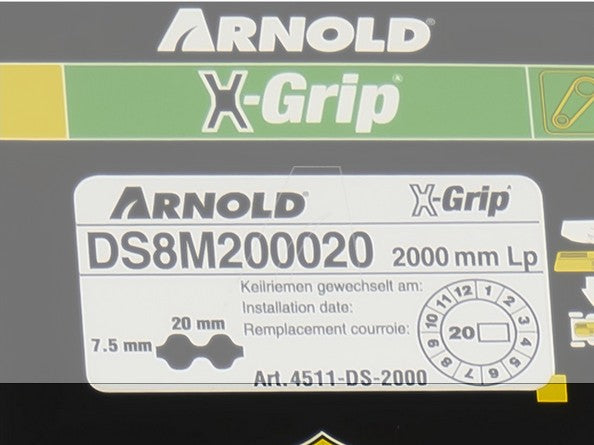 Doppelzahnriemen ARNOLD X-Grip 20-DS8M-2000