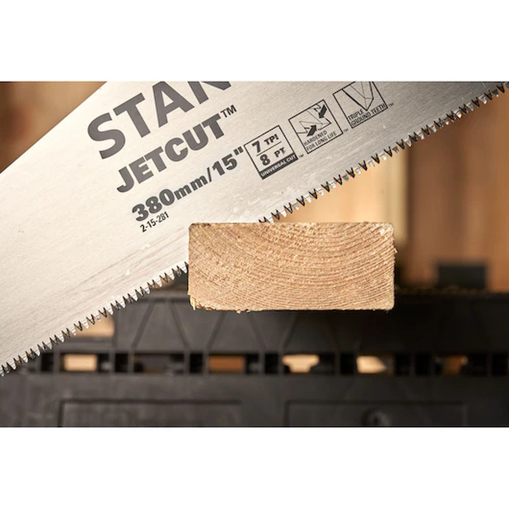 Stanley JetCut Handsäge 7 TPI, JetCut Handsäge grob, Stanley Holzsäge, Universalsäge mit grober Zahnung, Stanley Profi Handsäge, JetCut Carpentry Saw, Stanley Werkzeug Säge, JetCut Holzsäge 7 TPI, Präzisionssäge Stanley, JetCut Profi Säge
