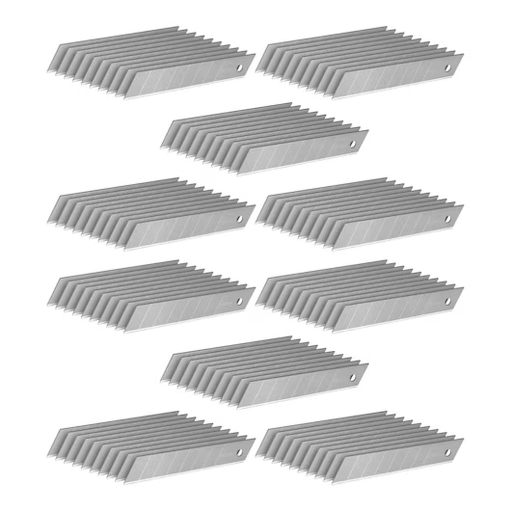 Stanley Abbrechklinge 18mm, Stanley Cutterklingen, Ersatzklingen 18mm, Stanley Messer Zubehör, Abbrechklingen Set 50 Stück, Stanley Utility Blades, Profi Abbrechklingen, Stanley FatMax Cutter Blades, Werkzeugklingen 18mm, Stanley Klingenpack 50 St.
