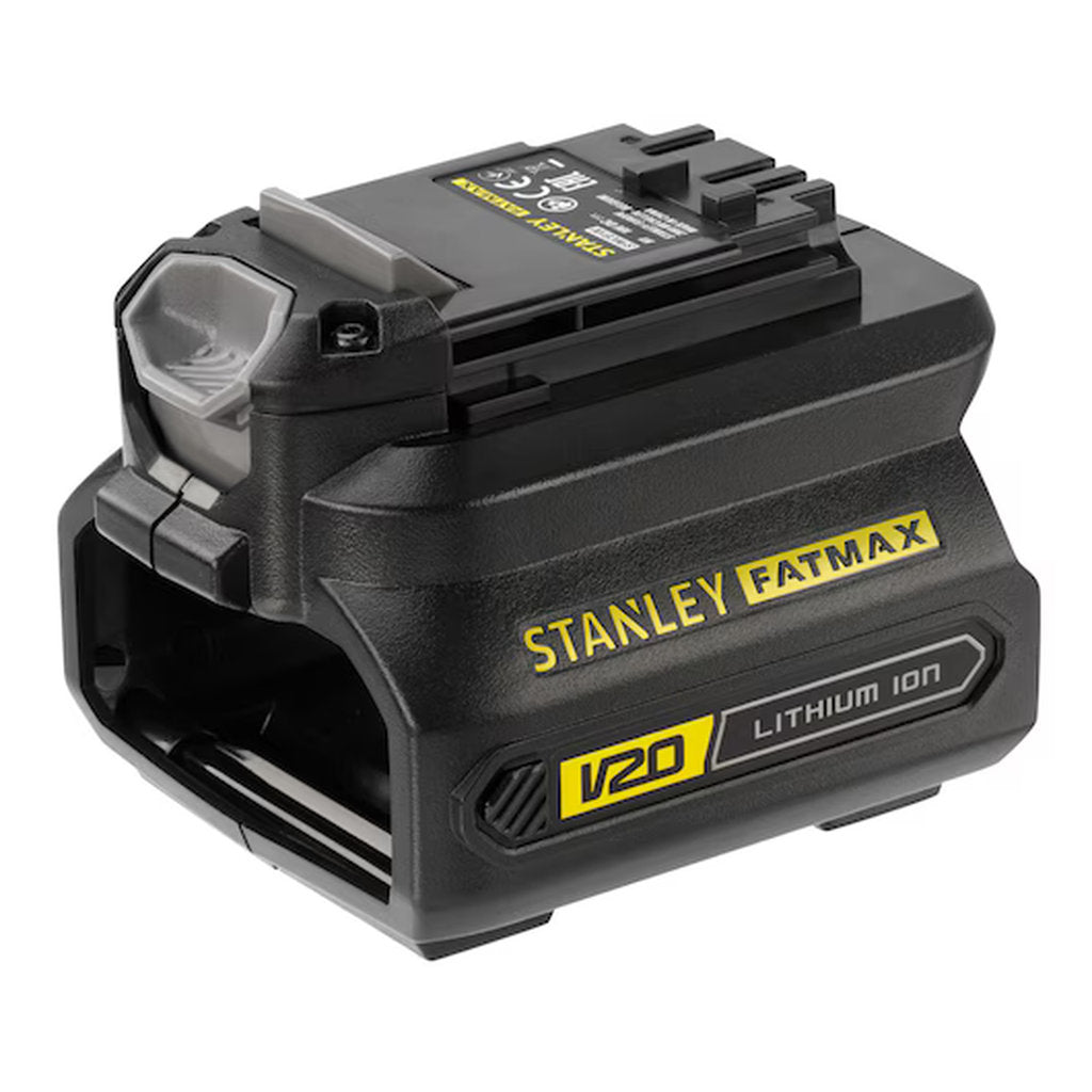 Stanley FatMax V20 Akku Adapter, 18V Akku Adapter, Stanley V20 Zubehör, Akkuadapter ohne Akku, Stanley FatMax Adapter 2.0Ah, Power Tool Battery Adapter, V20 Battery Converter, Stanley Werkzeug Adapter, Akku Anschlussadapter, Stanley FatMax 18V Zubehör
