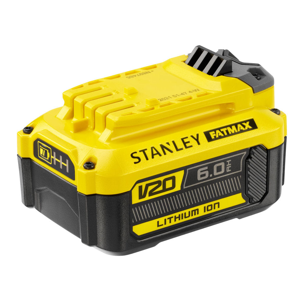 V20 Lithium-Ionen-Akku 18V, Stanley FatMax Akku 6.0Ah, Ersatzakku 18V V20, Stanley Power Tool Battery, V20 Akku Hochleistung, Stanley FatMax Lithium Akku, Akku 18V 6Ah, Stanley Werkzeugakku, V20 Battery Pack, Profi Ersatzakku Stanley
