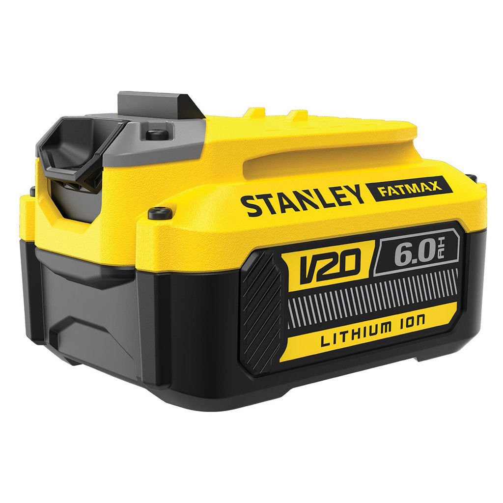 V20 Lithium-Ionen-Akku 18V, Stanley FatMax Akku 6.0Ah, Ersatzakku 18V V20, Stanley Power Tool Battery, V20 Akku Hochleistung, Stanley FatMax Lithium Akku, Akku 18V 6Ah, Stanley Werkzeugakku, V20 Battery Pack, Profi Ersatzakku Stanley
