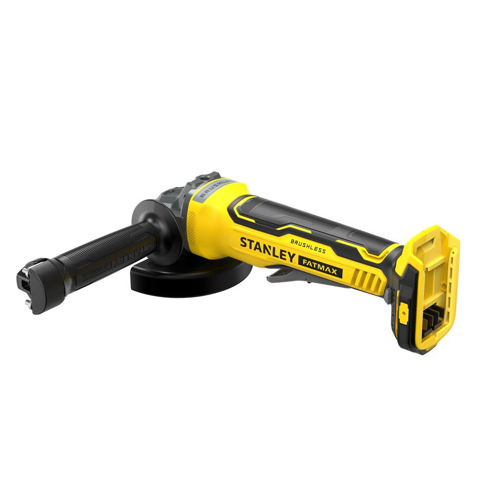 18V Akku Winkelschleifer V20, Stanley FatMax Winkelschleifer 125mm, Bürstenloser Akku-Schleifer, Stanley Akku Grinder 18V, V20 Winkelschleifer ohne Akku, Stanley FatMax Power Tool, Akku Trennschleifer 125 mm, Kabelloser Winkelschleifer, V20 Brushless Grinder, Stanley Werkzeug 18 Volt
