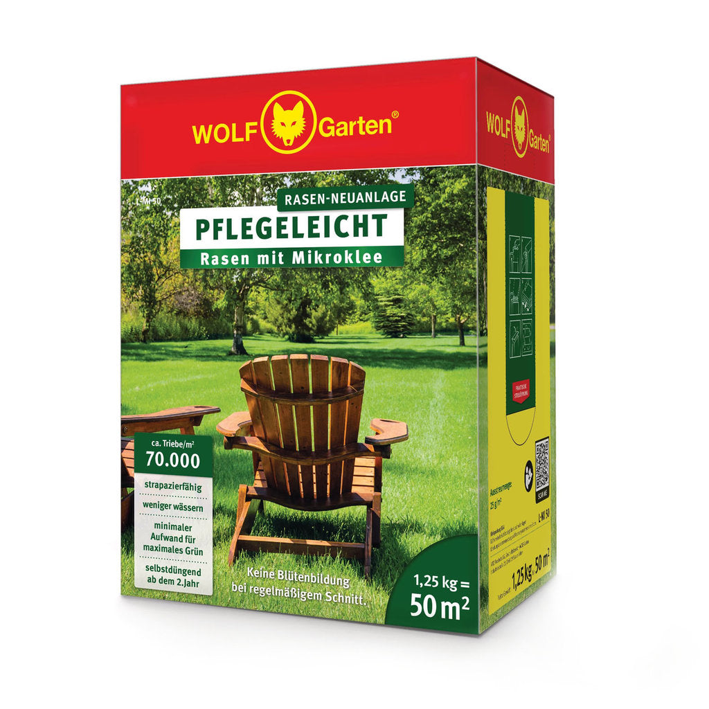 L-MI 50 PFLEGELEICHT – RASEN MIT MIKROKLEE, L-MI 50, pflegeleicht rasen, rasen mit mikroklee, mikroklee rasen, gartenrasen pflegeleicht, mikroklee garten, rasensamen mikroklee, gartenpflege, gartenzubehör