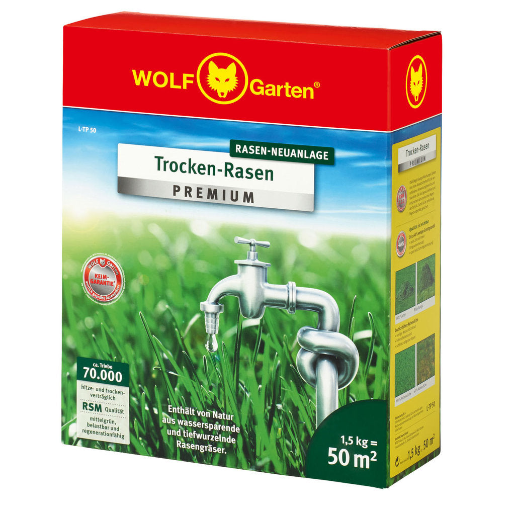 L-TP 50 TROCKENRASEN PREMIUM, L-TP 50, trockenrasen premium, trockenrasen samen, trockenrasen garten, rasensamen trockenheit, trockenheitstoleranter rasen, premium rasensamen, gartenpflege, gartenzubehör